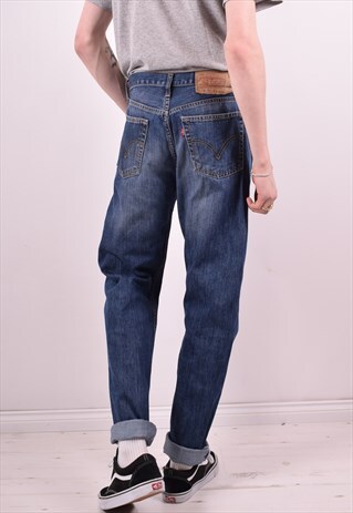 LEVI'S 501 MENS VINTAGE JEANS W33 L32 BLUE 90S