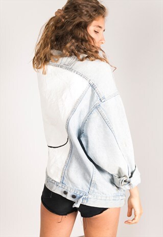VINTAGE 80S EMBELLISHED LEVI'S DENIM JACKET / R100