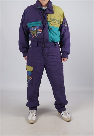 VINTAGE MAIER FULL SKI SUIT SNOW SPORTS M 38" (GADQ)