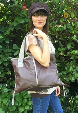 Handmade Brown Shoulder Bag
