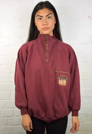 VINTAGE 90'S 1/4 ZIP SWEATSHIRT