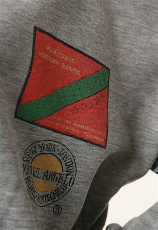 90S VINTAGE MIGUEL ANGELO DESIGN COTTON SWEATSHIRT 14789