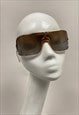 ROLLERBALL VINTAGE SUNGLASSES WITH CASAE GOLD BROWN 
