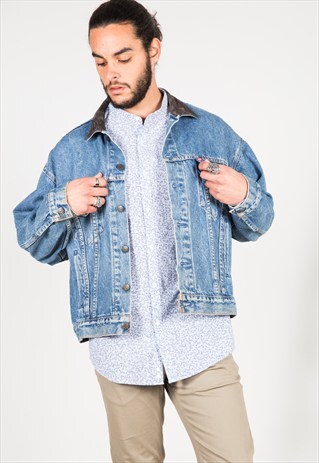 VINTAGE 80'S LEVI'S CONTRAST COLLAR TRUCKER / S0010