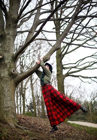 ULTIMATE KILT CHECK MAXI SKIRT