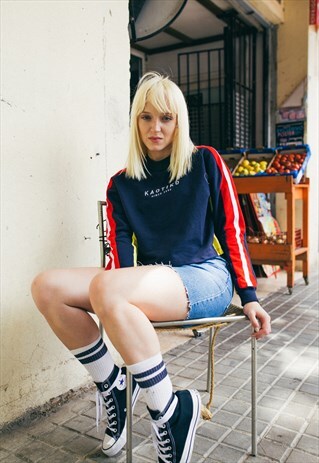 BASIC "DETROIT" SHORT SWEATSHIRT