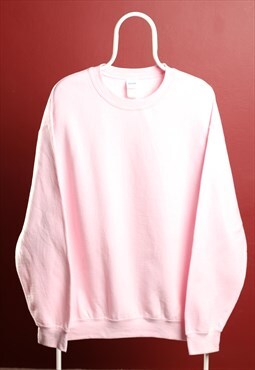Vintage Gildan Crewneck Sweatshirt Pink