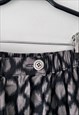 PATTERNED ABSTRACT TAPER LEG PANTS TROUSERS S