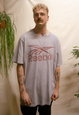 Vintage 90's Reebok Grey T-shirt