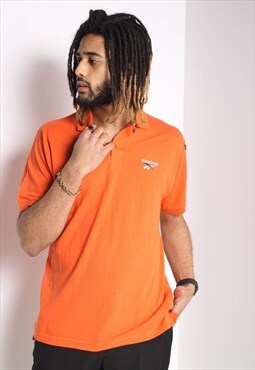 Vintage Reebok Polo Shirt Orange