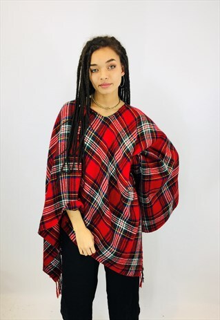 VINTAGE TARTAN CAPE