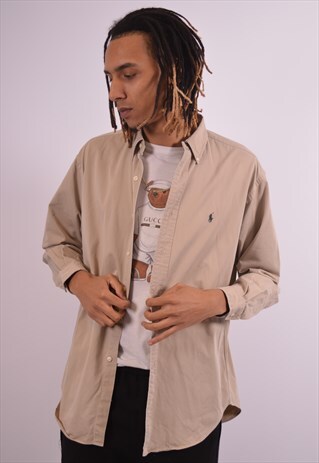 VINTAGE RALPH LAUREN SHIRT BROWN