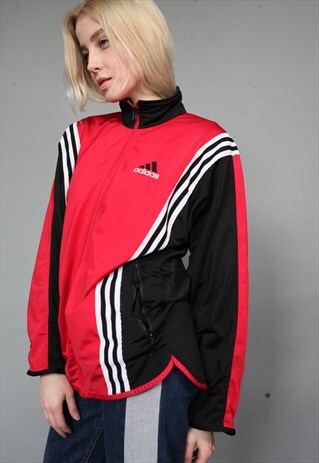 VINTAGE 90'S ADIDAS RED TRACKSUIT JACKET
