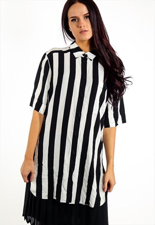 VINTAGE STRIPED BLOUSE ACBL75