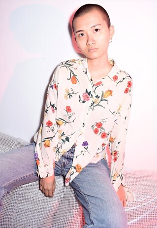 RARE GUCCI BEIGE FLORAL SHIRT