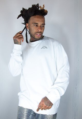 KAPPA WHITE VINTAGE SWEATSHIRT