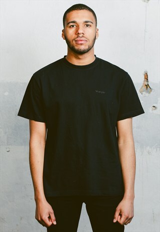 VINTAGE BLACK WRANGLER T-SHIRT