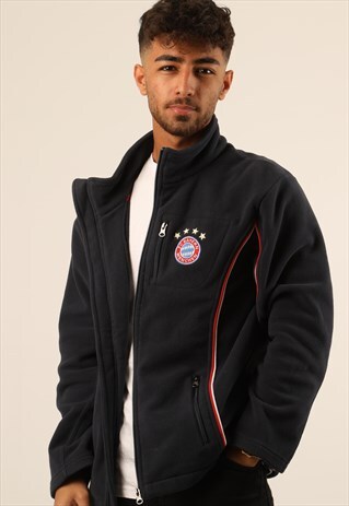 VINTAGE BAYERN MUNICH FOOTBALL FLEECE ZIPPER