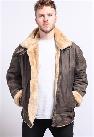 VINTAGE LEATHER AVIATOR JACKET