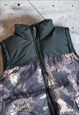 MENS ACES COUTURE PADDED GILET CAMO PUFFA JACKET