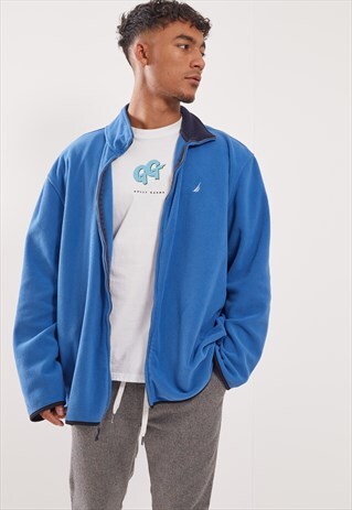 VINTAGE NAUTICA FLEECE ZIP-UP SWEATSHIRT