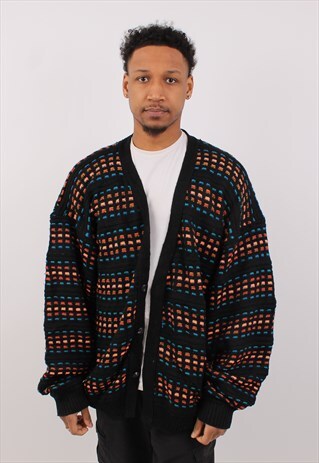 VINTAGE MEN'S OUT OF BOUNDS COOGI STYLE CARDIGAN