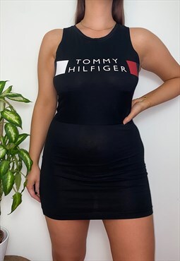 Reworked Tommy Hilfiger Black Mini Dress