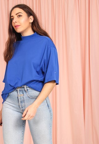 VINTAGE 90S NIKE T-SHIRT IN BLUE
