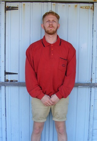 VINTAGE HUGO BOSS LONG SLEEVE POLO SHIRT