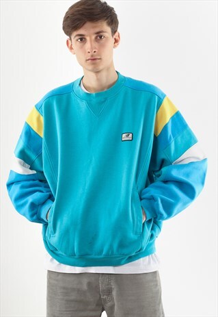 VINTAGE NEW BALANCE CREW NECK 90S BLUE