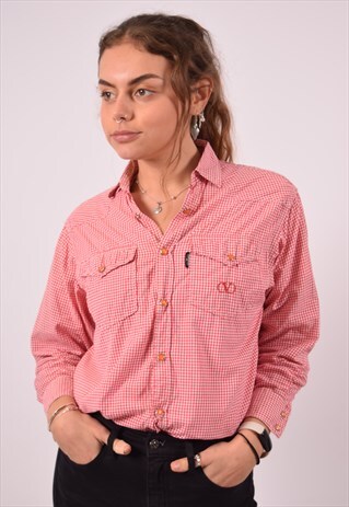 VINTAGE VALENTINO SHIRT CHECK RED
