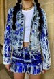 BOWSDONTCRY UPCYCLED MINI DENIM SKIRT