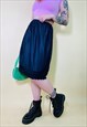 Vintage 90's Y2K Satin Lace Detail Midi Slip Skirt