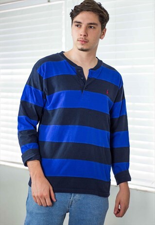 VINTAGE POLO RALPH LAUREN T-SHIRT LOGO 90S M 12.6