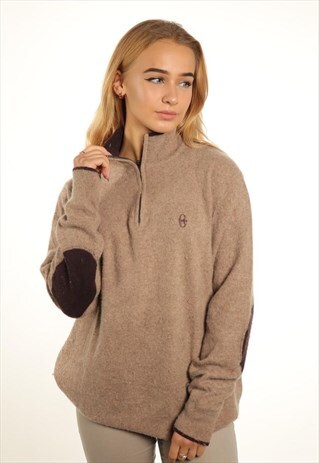 VINTAGE 1/4 ZIP KNITWEAR JUMPER K202