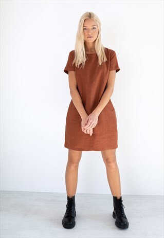 BEATRICE LINEN DRESS / CASUAL SUMMER MINI DRESS