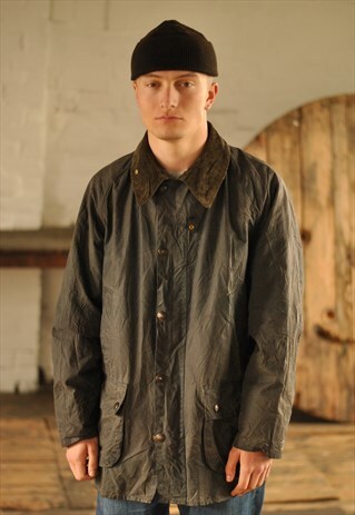 VINTAGE BARBOUR BEDALE WAXED JACKET 40" JACKET
