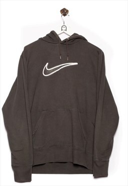Vintage Nike Hoodie Logo Grey