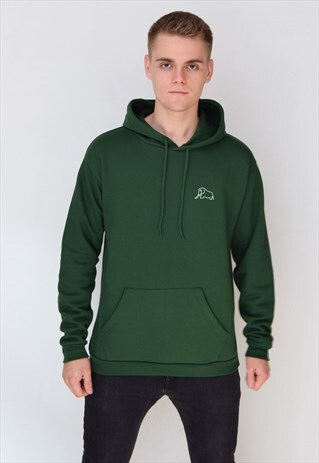 GREEN ELEPHANT (WHITE) HOODIE