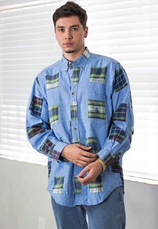 VINTAGE NAUTICA SHIRT LOGO 90S L 15.6