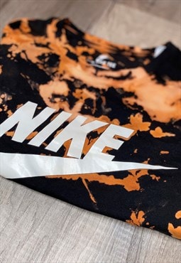 Nike custom tie dye  T-shirt  -Tiger theme unisex 
