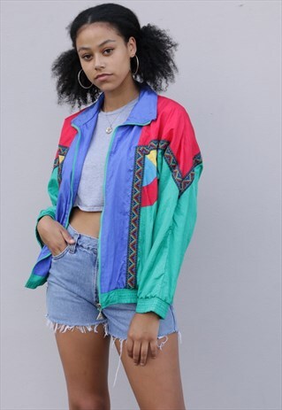 VINTAGE PATTERNED BOMBER JACKET X307