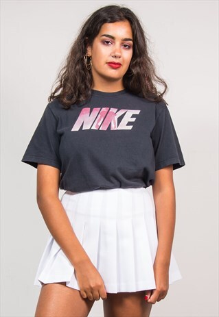 90'S VINTAGE NIKE FADED BLACK SPORTS T-SHIRT