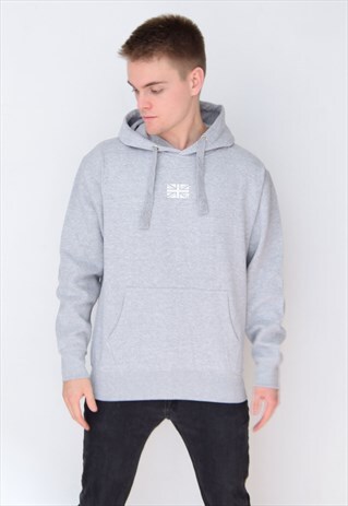GREY GB (WHITE) HOODIE