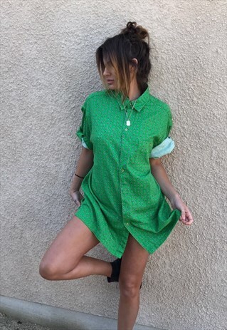 PATTERNED OVERSIZED RETRO VINTAGE UNISEX FESTIVAL SHIRT