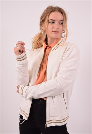 VINTAGE ICEBERG TRACKSUIT TOP JACKET WHITE