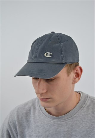 VINTAGE CHAMPION CLASSIC CAP FOR MEN IN GREY COLOR