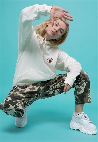 WHITE "DEVIL CAME TO ME" HOODIE
