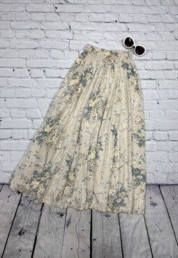 Vintage Floral Laura Ashley Midi Skirt