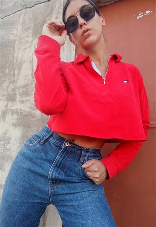 TOMMY HILFIGHER CROP T-SHIRT